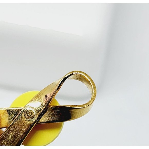 Gold Tone Cancer Survivors Ribbon Lapel Button Hat Pin Collectible - Picture 8 of 10